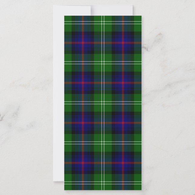 Carte plaid bleu vert de tartan du sud (Devant)