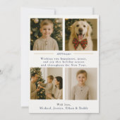 Carte Plaid Bow Christmas (Dos)