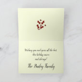 Carte Plaid Holly Christmas Shape Holiday (Intérieur)