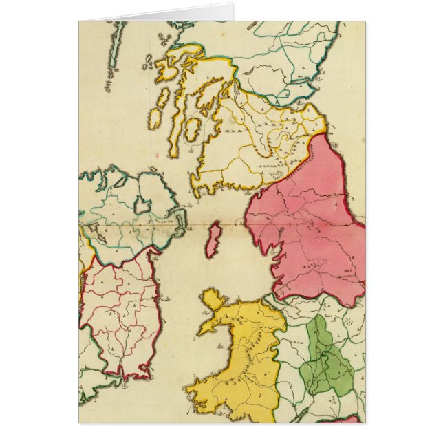 Carte plaine des îles britanniques (Devant)