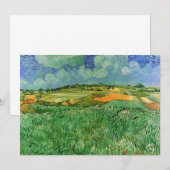 Carte Plaine près d'Auvers par Vincent van Gogh (Devant / Derrière)