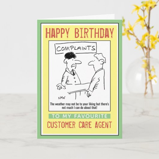 Carte Plaintes Service Service à la clientèle (Fleur jaune)