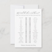 Carte Plairait-Elle À La Partie De Bachelorette (Devant)