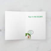 Carte Plaisanterie de coq de poulet violoncelle Annivers (Intérieur)