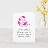 Carte Plaisanterie de frein de régime "Juste parce que" (Fleur jaune)