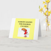 Carte plaisanterie de joueur de pont (Fleur jaune)