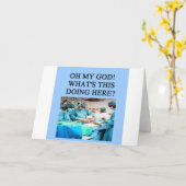 Carte Plaisanterie de médecin de DOCTEUR (Fleur jaune)