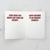 Carte Plaisanterie de voitures Redneck sur mesure Annive (Intérieur)