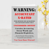 Carte Plaisanterie drôle interdite aux mineurs de (Fleur jaune)