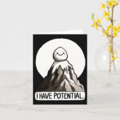 Carte Plaisanterie Physique - J'Ai Potentiel Rock Mounta (Fleur jaune)
