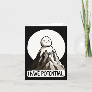 Carte Plaisanterie Physique - J'Ai Potentiel Rock Mounta