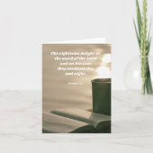 Carte Plaisir Dans La Parole De Dieu Psaume 1:2 Verse De (Devant)