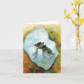 Carte Plaisir Estival de Moustiques Agacants (Fleur jaune)