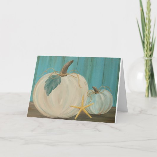 Carte Plaisir pour la plage de citrouille (Devant)