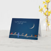 Carte Plaisirs Simples : Joyeuse journée de l'oiseau ! : (Fleur jaune)