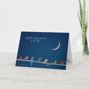 Carte Plaisirs Simples : Joyeuse journée de l'oiseau ! :