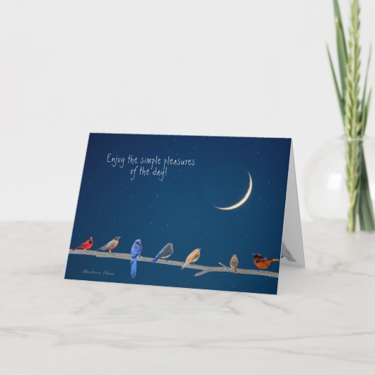 Carte Plaisirs Simples : Joyeuse journée de l'oiseau ! : (Devant)