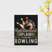 Carte Plan de retraite Bowling (Fleur jaune)