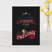 Carte Plan de retraite pour Humour à vélo amusant (Fleur jaune)