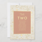 Carte Plan de table de mariage en terre cuite (Devant)
