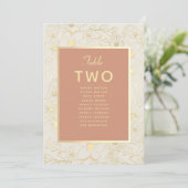 Carte Plan de table de mariage en terre cuite (Debout devant)