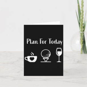Carte Plan Pour Aujourd'Hui Golf Vin Golf Café Golf Love