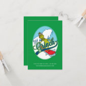 Carte Planche à neige Grinch (Devant/Arrière en situation)