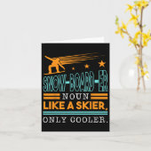 Carte Planche À Neige Noun Comme Un Skieur Seul Glacière (Fleur jaune)