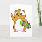 Carte Planche à roulettes pour hamster (Dos)