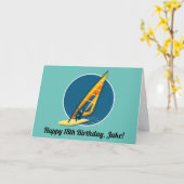 Carte Planche à voile (Fleur jaune)