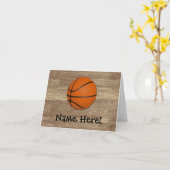 Carte Plancher en bois de basket-ball personnalisé (Fleur jaune)