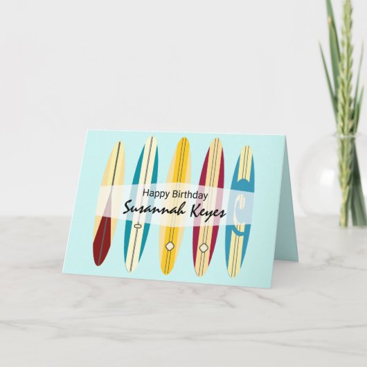 Carte Planches longues vintage (Devant)