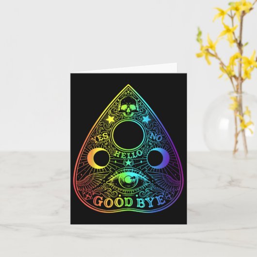 Carte Planchette Planchette Gothique Paranormal Hallowee (Fleur jaune)