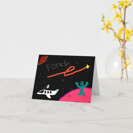 Carte Planet Force notecard (Fleur jaune)