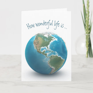 Carte Planète Bleue Terre Anniversaire