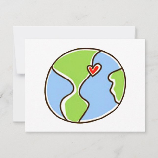 Carte Planète Image de la Terre ! (Devant)