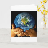 Carte Planète Terre (Fleur jaune)