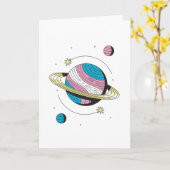 Carte Planète transgenre (Fleur jaune)