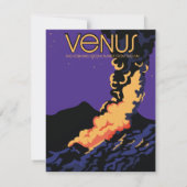 Carte Planète Vénus espace art (Dos)