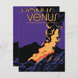 Carte Planète Vénus espace art