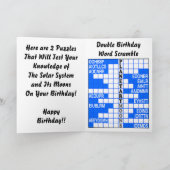 Carte Planètes et Lunes du système solaire (Intérieur)