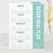 Carte Planificateur de repas végétal | Téléchargement de (Fleur jaune)