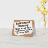 Carte Planification de la retraite (2) (Fleur jaune)