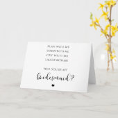 Carte Planifiez Avec Moi, Restez Avec Moi, Bridesmaid Ca (Fleur jaune)