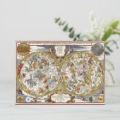 Carte Planisphère Céleste Vintage par Nicholas de Fer (Debout devant)