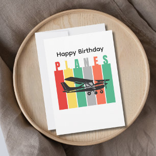 Carte Plans d'avion rétro Cessna Aviation Anniversaire