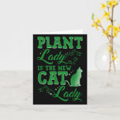Carte Plant Lady Is The New Cat Lady Funny Gardening Quo (Fleur jaune)
