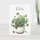 Carte Plante à pointillés Merci (Devant)