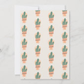Carte Plante de cactus moderne en pot Fête d'anniversair (Dos)