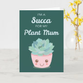Carte Plante de la Saint-Valentin Maman avec Succulente (Fleur jaune)